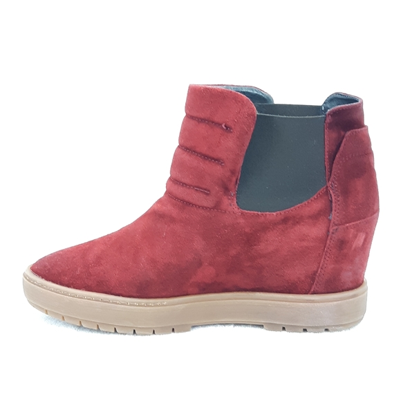 JANET SPORT SUEDE WEDGE BOOTIES - Picture 3 of 15